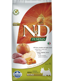 N & D Grain Free Pumpkin DOG Adult Mini Boar & Apple 7 kg